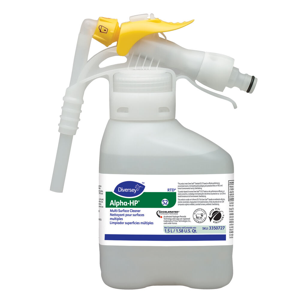 ALPHA HP 2x1.5L - LIMPIADOR DESINFECTANTE OXIGENADO MULTIPROPÓSITO